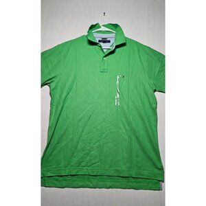 Tommy Hilfiger Polo Shirt Men’s Large Green Short Sleeve Casual New Without Tag